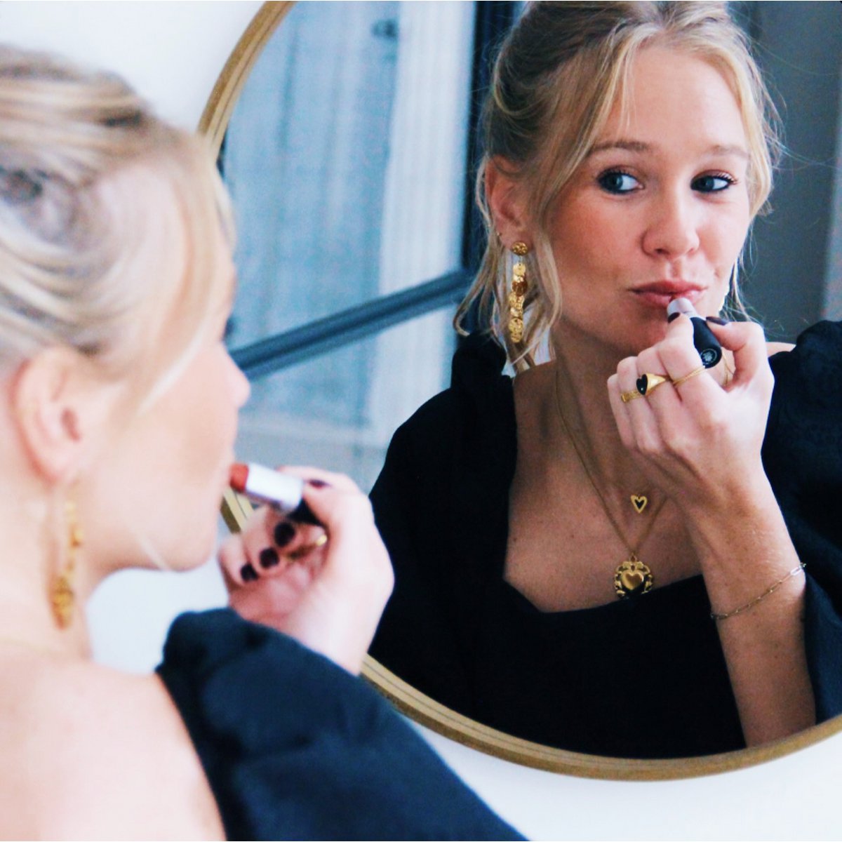 COOSZ_Bazou_statement oorbellen met muntjes