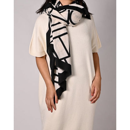 COOSZ_sjaal zwart wit