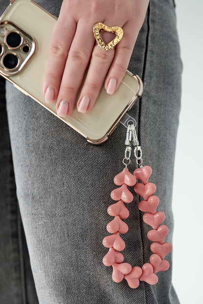 Phone cord hearts
