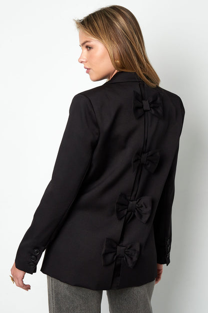 Polyester Women's Suit Set Tailored Bow Detail