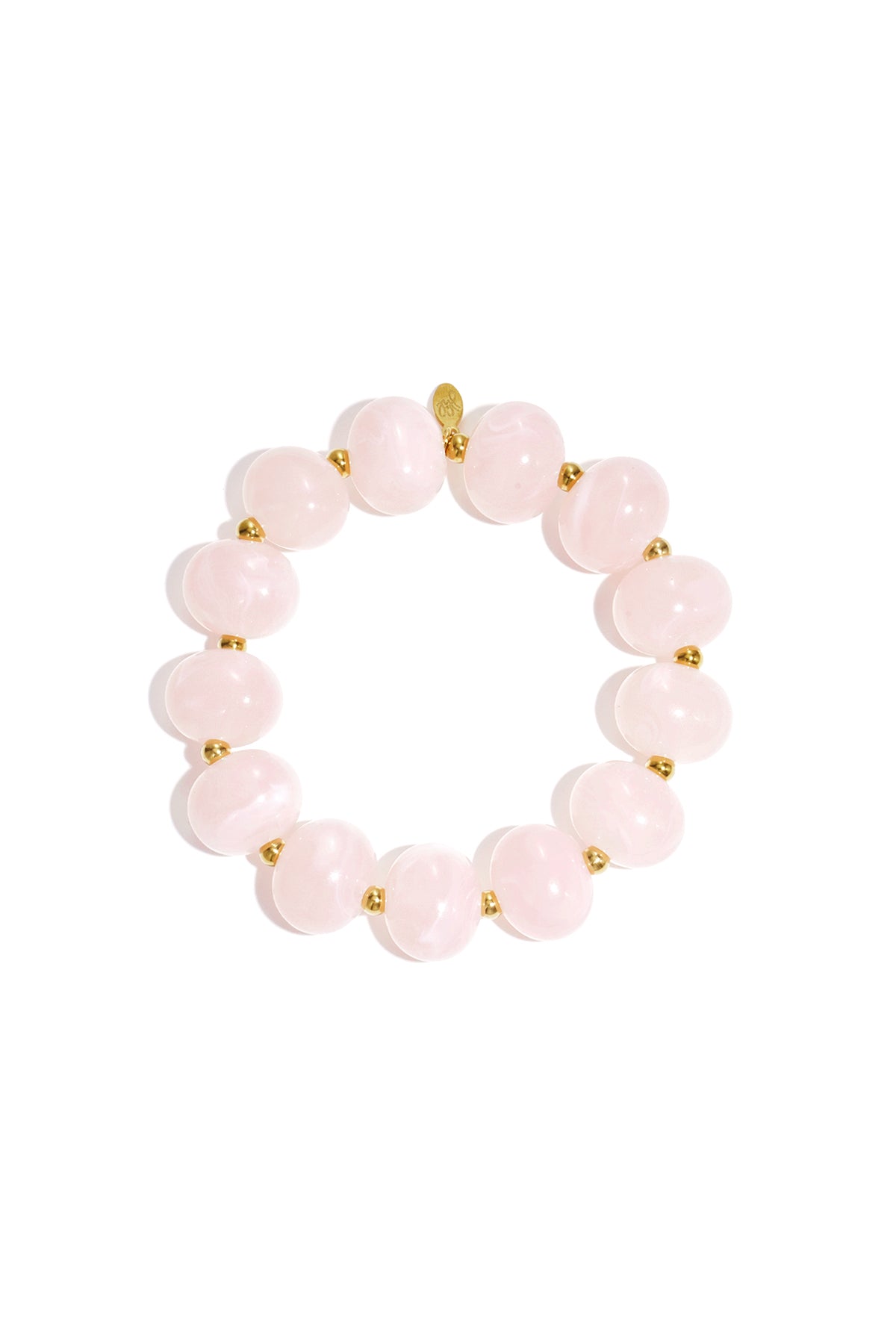 Elastieke kralenarmband met grote kralen