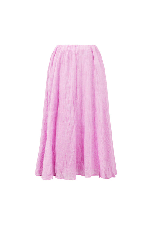Woven Polyester Fiber Women's Maxi Skirt Casual Solid Color