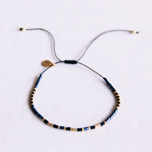 Bazou_armband zwart grijs