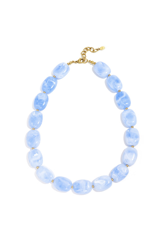 Ketting met squoval kralen