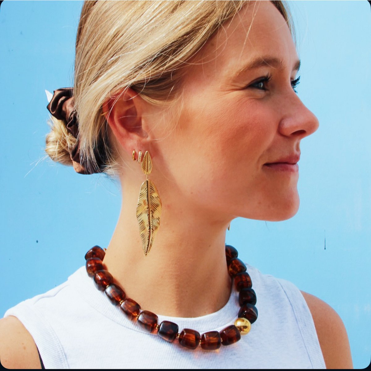 Bazou_oorbellen blad