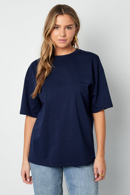 Cotton Women's T-shirt Casual Letters
