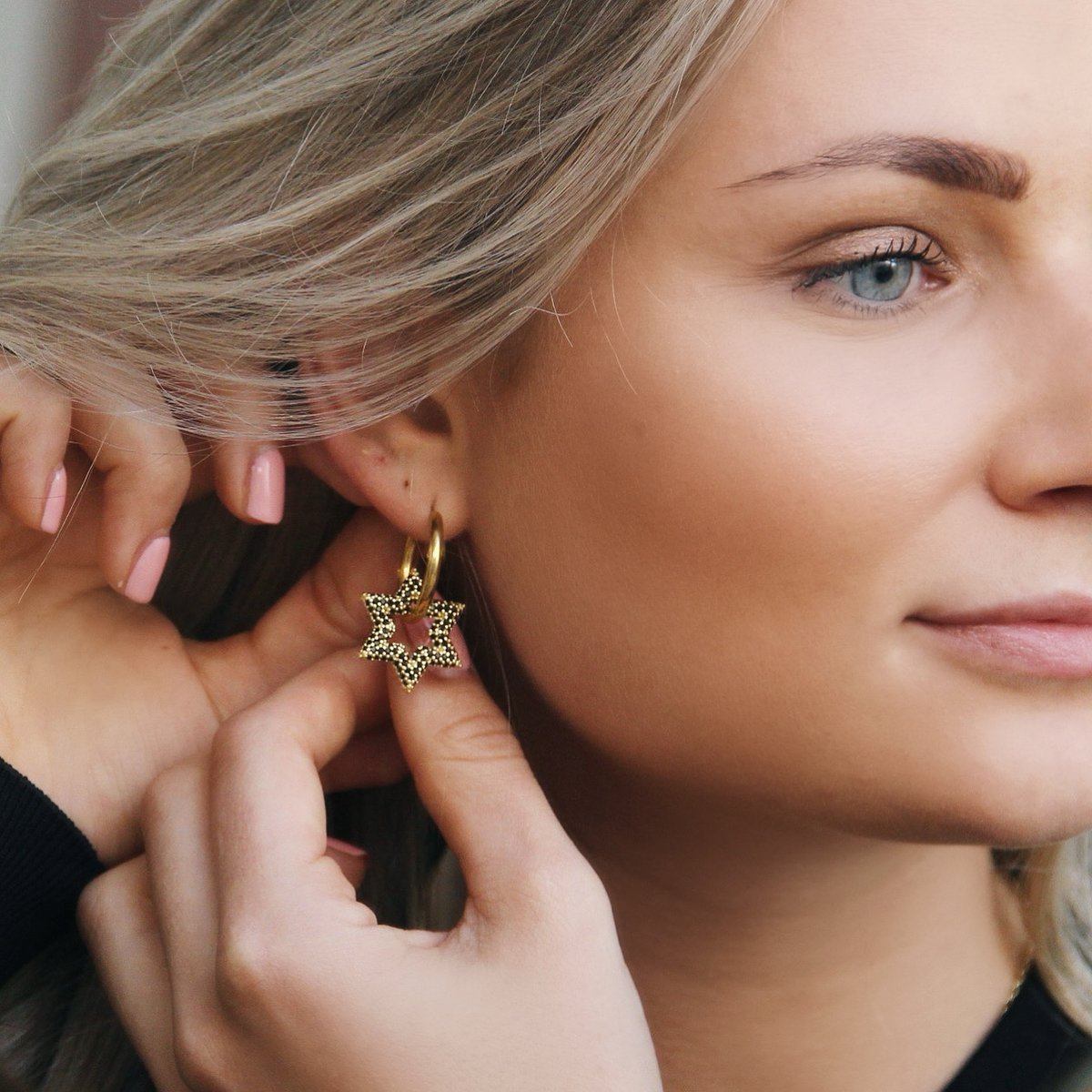 BAZOU_oorbellen met ster_partycollectie