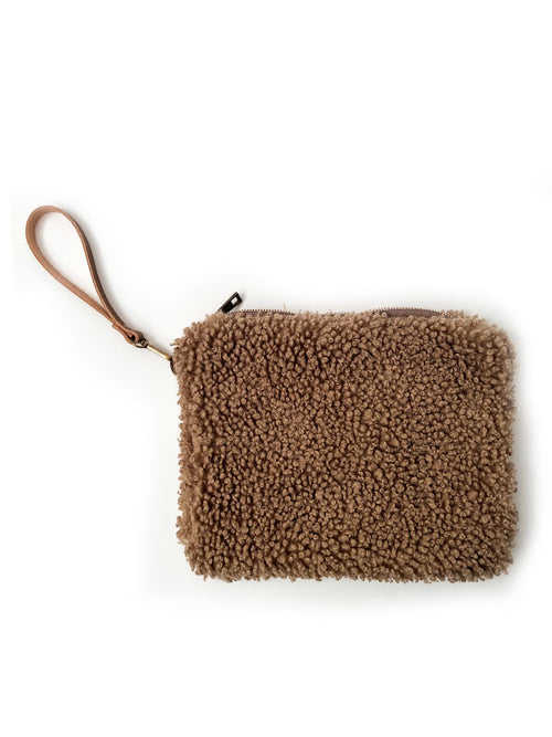 Schoudertas Teddy Beige