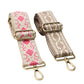 Bagstrap met beige en roze